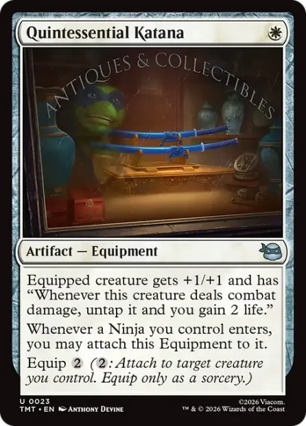 Quintessential Katana, Teenage Mutant Ninja Turtles — Magic: The Gathering card