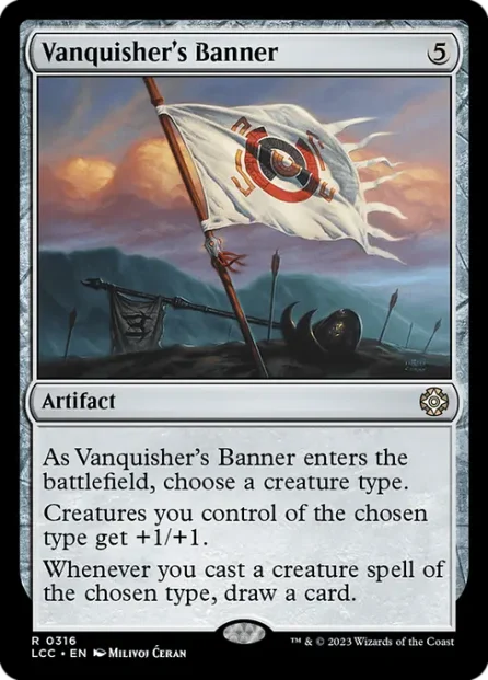 Vanquisher's Banner, The Lost Caverns of Ixalan Commander — Magic: The Gathering card
