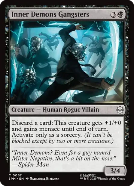Inner Demons Gangsters, Marvel's Spider-Man — Magic: The Gathering card