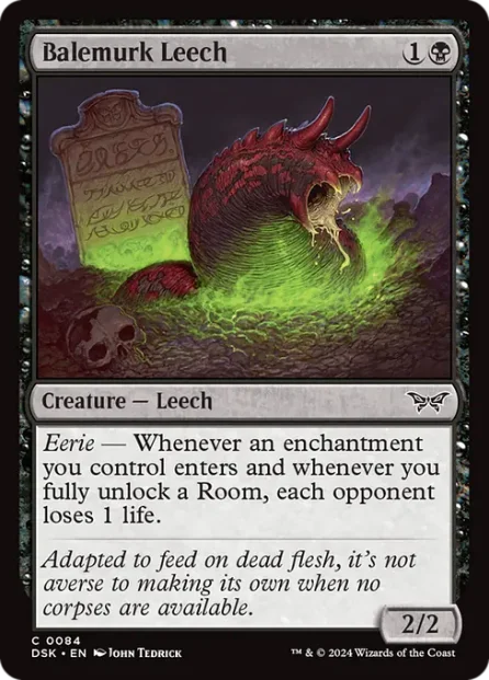 Balemurk Leech, Duskmourn: House of Horror — Magic: The Gathering card