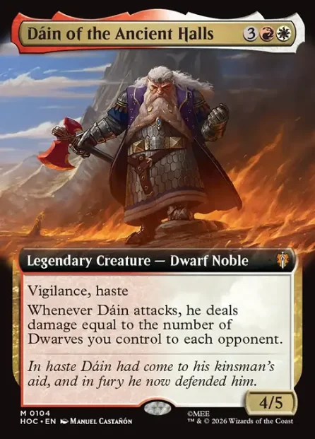 Dáin of the Ancient Halls, The Hobbit Eternal — Magic: The Gathering card
