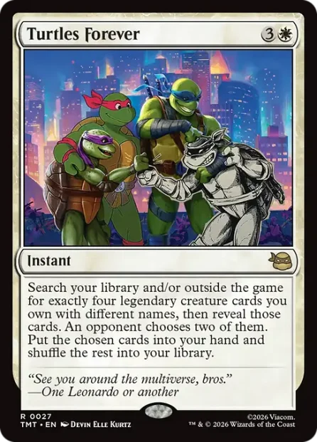 Turtles Forever, Teenage Mutant Ninja Turtles — Magic: The Gathering card