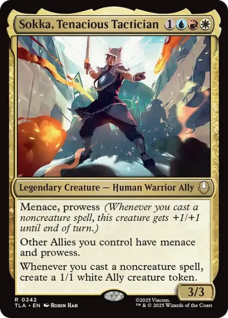 Sokka, Tenacious Tactician, Avatar: The Last Airbender — Magic: The Gathering card