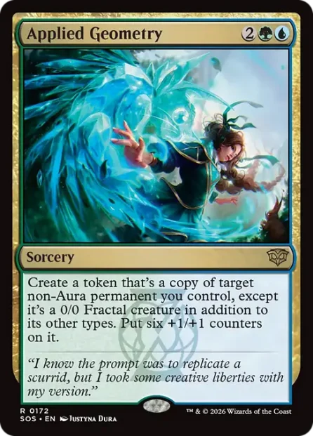 Applied Geometry, Secrets of Strixhaven — Magic: The Gathering card