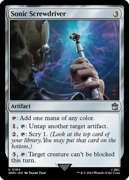 Sonic Screwdriver, Doctor Who — Magic: The Gathering card