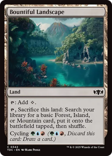 Bountiful Landscape, Tarkir: Dragonstorm Commander — Magic: The Gathering card