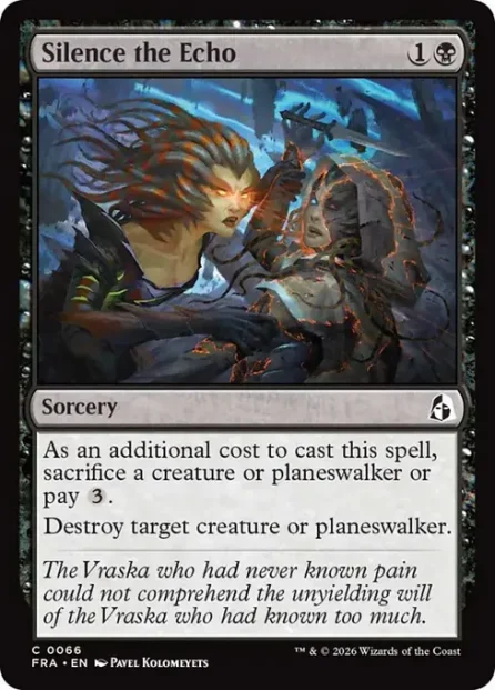 Silence the Echo, Reality Fracture — Magic: The Gathering card