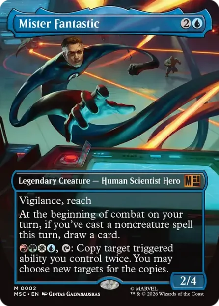 Mister Fantastic, Marvel Super Heroes Commander — Magic: The Gathering card