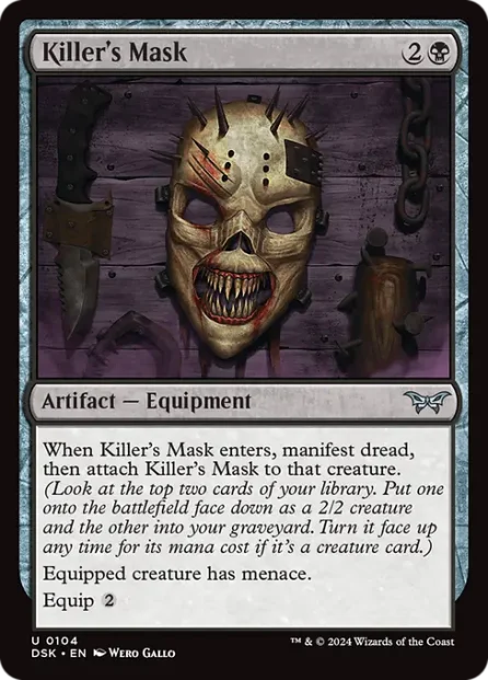 Killer's Mask, Duskmourn: House of Horror — Magic: The Gathering card