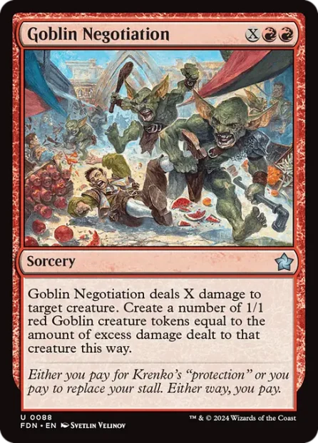 Goblin Negotiation, Foundations — Magic: The Gathering card