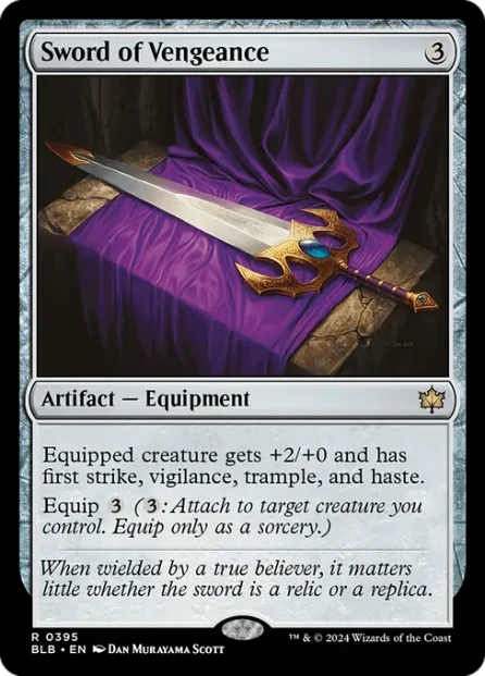 Sword of Vengeance, Bloomburrow — Magic: The Gathering card