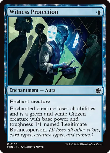 Witness Protection, Foundations — Magic: The Gathering card