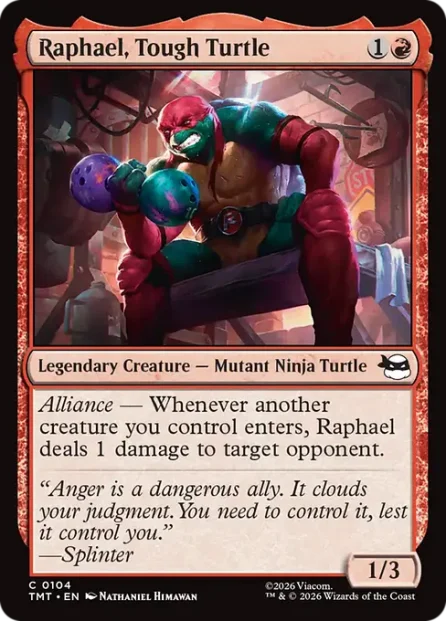 Raphael, Tough Turtle, Teenage Mutant Ninja Turtles — Magic: The Gathering card