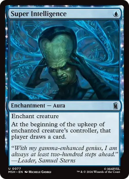 Super Intelligence, Marvel Super Heroes — Magic: The Gathering card