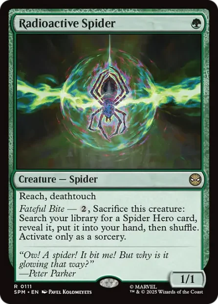 Radioactive Spider, Marvel's Spider-Man — Magic: The Gathering card