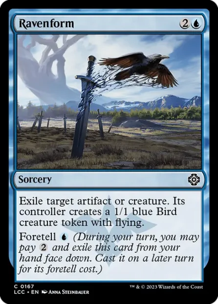 Ravenform, The Lost Caverns of Ixalan Commander — Magic: The Gathering card