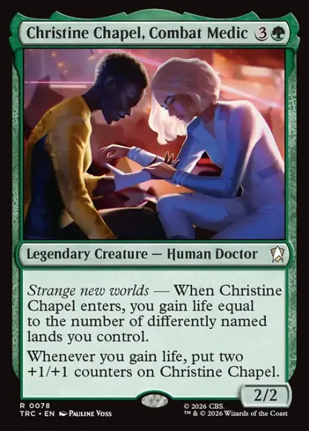 Christine Chapel, Combat Medic, Star Trek Commander — Magic: The Gathering card
