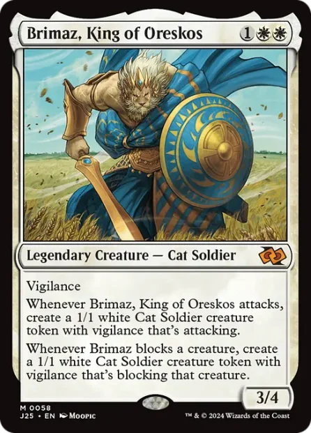Brimaz, King of Oreskos, Foundations Jumpstart — Magic: The Gathering card