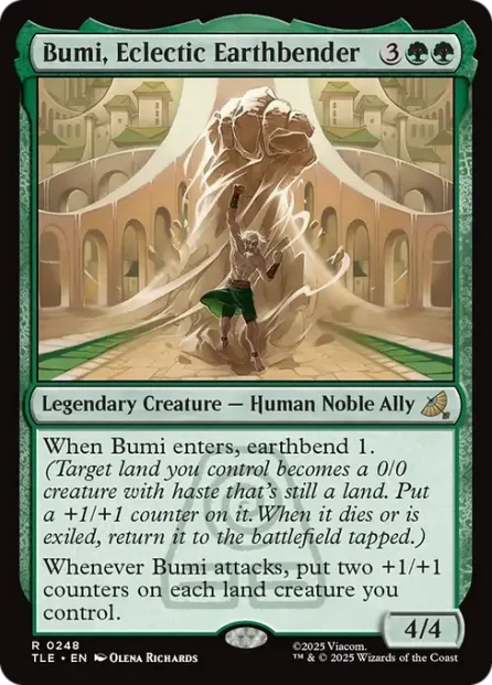 Bumi, Eclectic Earthbender, Avatar: The Last Airbender Eternal — Magic: The Gathering card