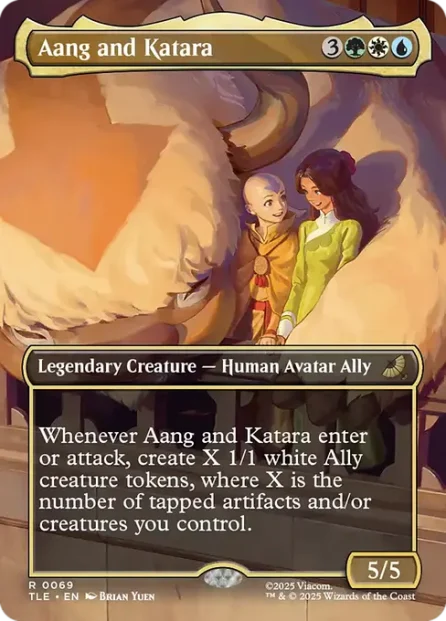 Aang and Katara, Avatar: The Last Airbender Eternal — Magic: The Gathering card
