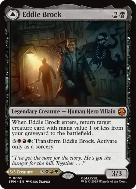 Eddie Brock // Venom, Lethal Protector, Marvel's Spider-Man — Magic: The Gathering card