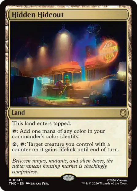 Hidden Hideout, Teenage Mutant Ninja Turtles Eternal — Magic: The Gathering card
