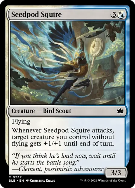 Seedpod Squire, Bloomburrow — Magic: The Gathering card