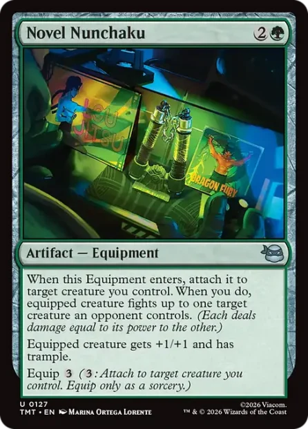 Novel Nunchaku, Teenage Mutant Ninja Turtles — Magic: The Gathering card