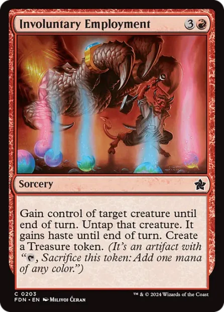 Involuntary Employment, Foundations — Magic: The Gathering card