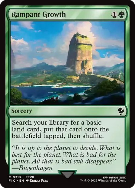 Rampant Growth, Final Fantasy Commander — Magic: The Gathering card