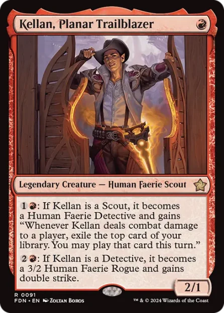 Kellan, Planar Trailblazer, Foundations — Magic: The Gathering card