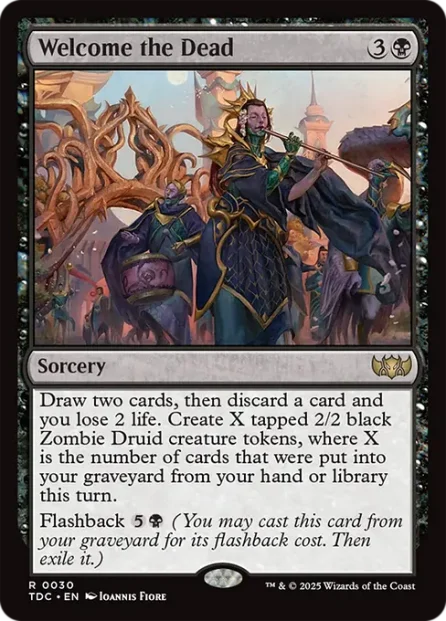 Welcome the Dead, Tarkir: Dragonstorm Commander — Magic: The Gathering card