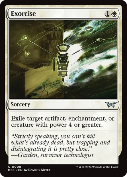 Exorcise, Duskmourn: House of Horror — Magic: The Gathering card