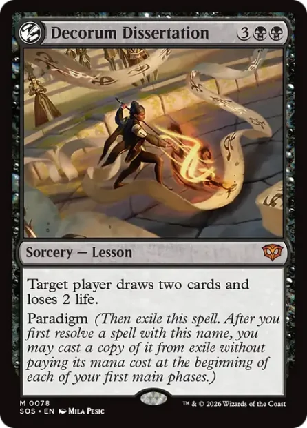 Decorum Dissertation, Secrets of Strixhaven — Magic: The Gathering card