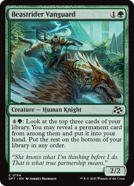 Beastrider Vanguard, Aetherdrift — Magic: The Gathering card