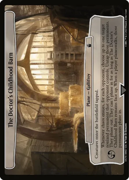 The Doctor's Childhood Barn, Doctor Who — Magic: The Gathering card