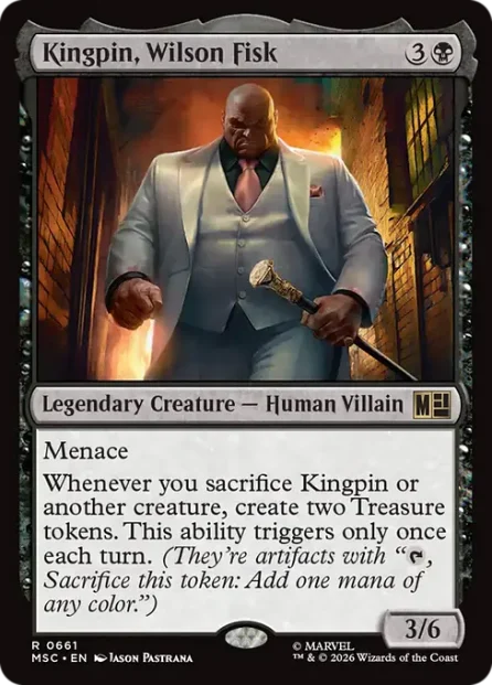 Kingpin, Wilson Fisk, Marvel Super Heroes Commander — Magic: The Gathering card