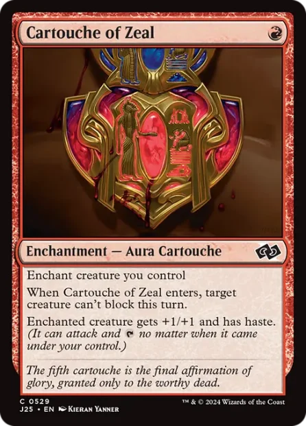 Cartouche of Zeal, Foundations Jumpstart — Magic: The Gathering card
