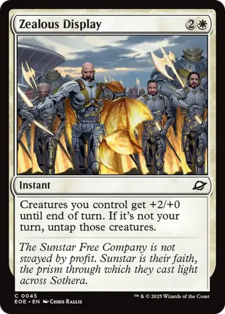 Zealous Display, Edge of Eternities — Magic: The Gathering card
