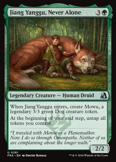 Jiang Yanggu, Never Alone, Reality Fracture — Magic: The Gathering card