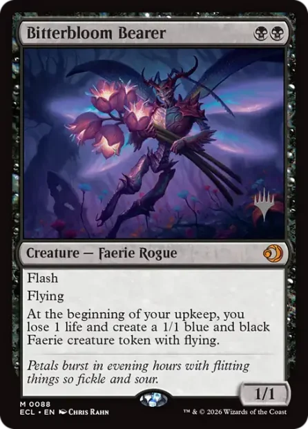 Bitterbloom Bearer, Lorwyn Eclipsed Promos — Magic: The Gathering card