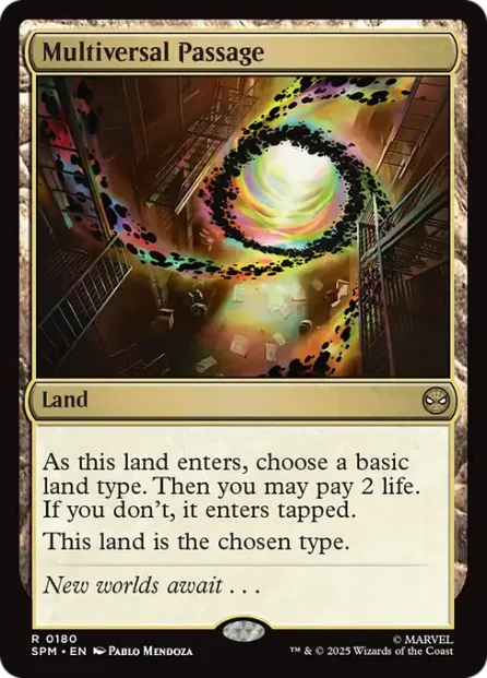Multiversal Passage, Marvel's Spider-Man — Magic: The Gathering card