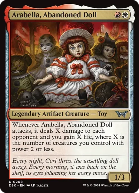 Arabella, Abandoned Doll, Duskmourn: House of Horror — Magic: The Gathering card