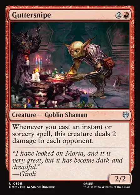 Guttersnipe, The Hobbit Eternal — Magic: The Gathering card