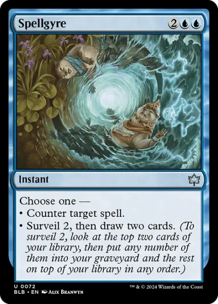 Spellgyre, Bloomburrow — Magic: The Gathering card