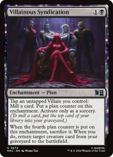 Villainous Syndication, Marvel Super Heroes Commander — Magic: The Gathering card