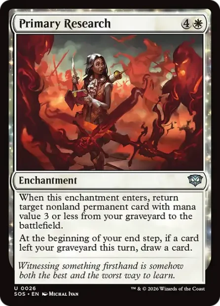 Primary Research, Secrets of Strixhaven — Magic: The Gathering card