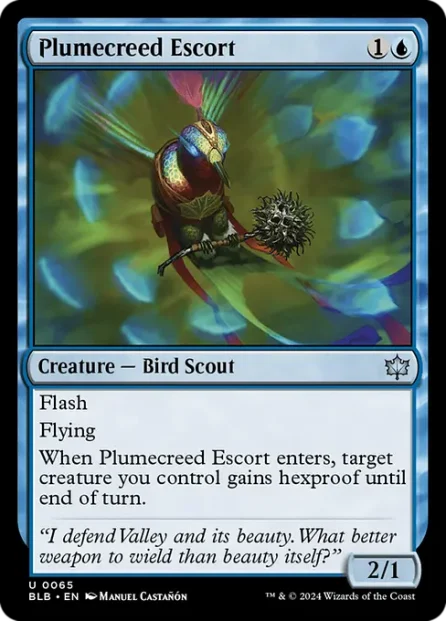 Plumecreed Escort, Bloomburrow — Magic: The Gathering card