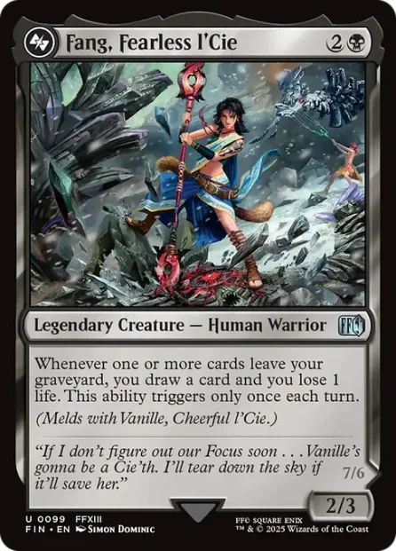 Fang, Fearless l'Cie, Final Fantasy — Magic: The Gathering card