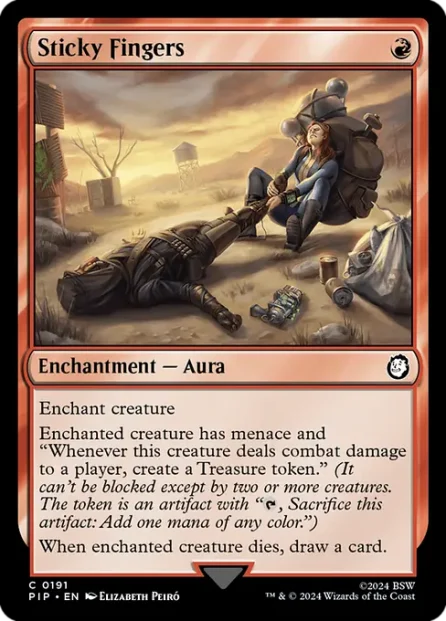 Sticky Fingers, Fallout — Magic: The Gathering card